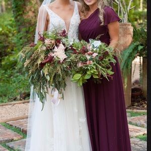 One shoulder bridesmaid dress